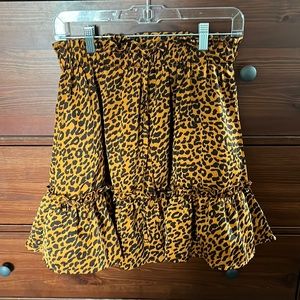 Cheetah mini skirt